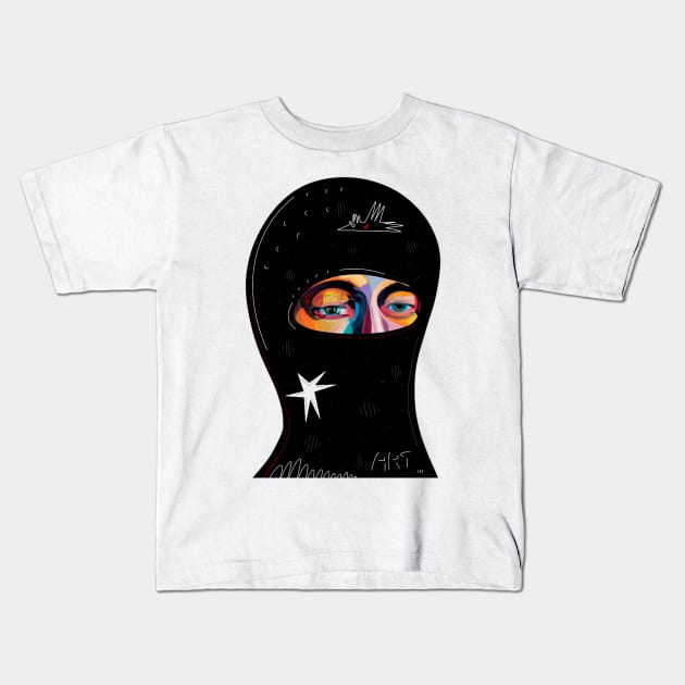 zapatista Kids T-Shirt by Angel Rivas